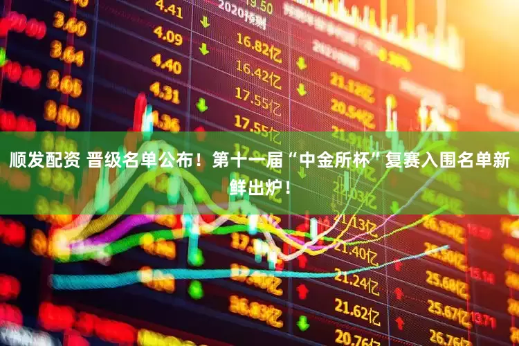 顺发配资 晋级名单公布！第十一届“中金所杯”复赛入围名单新鲜出炉！